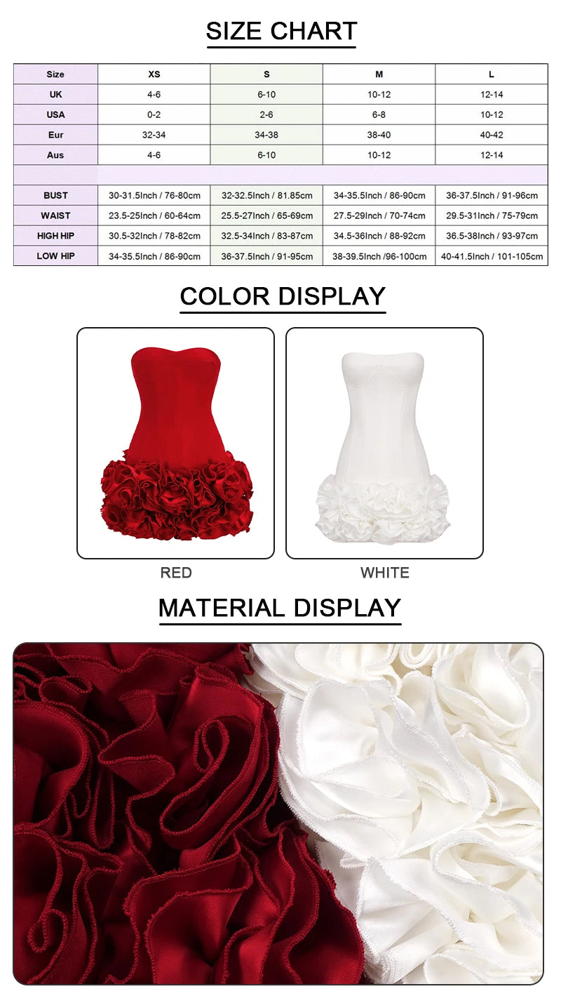 Vj Gochi Signature Red Holiday Cocktail Dress