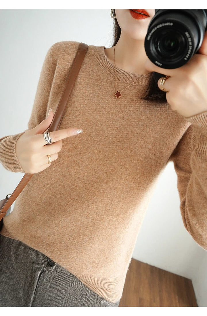 Exclusive Women 100 Pure Cashmere Crew Neck