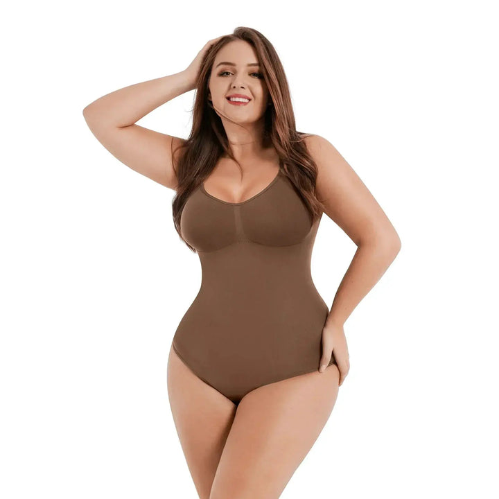 Seamless Thong Bodysuit for Women Slimming Shapewear