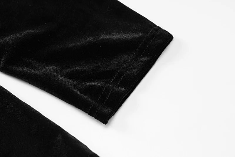 Dulzura Velvet Y2k Bodycon Jumpsuit For Women