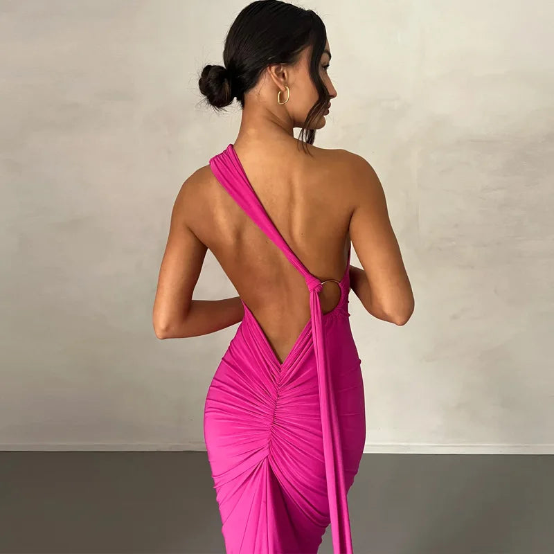 Todoblack Neon Y2K Signature Bodycon Maxi Dress