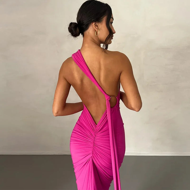 Todoblack Neon Y2K Signature Bodycon Maxi Dress