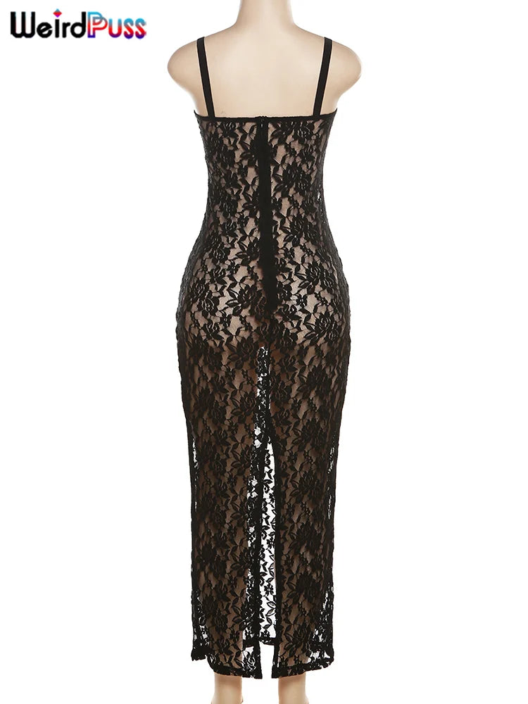 Buy Our Exclusive Black Lace Maxi Dress For Summer