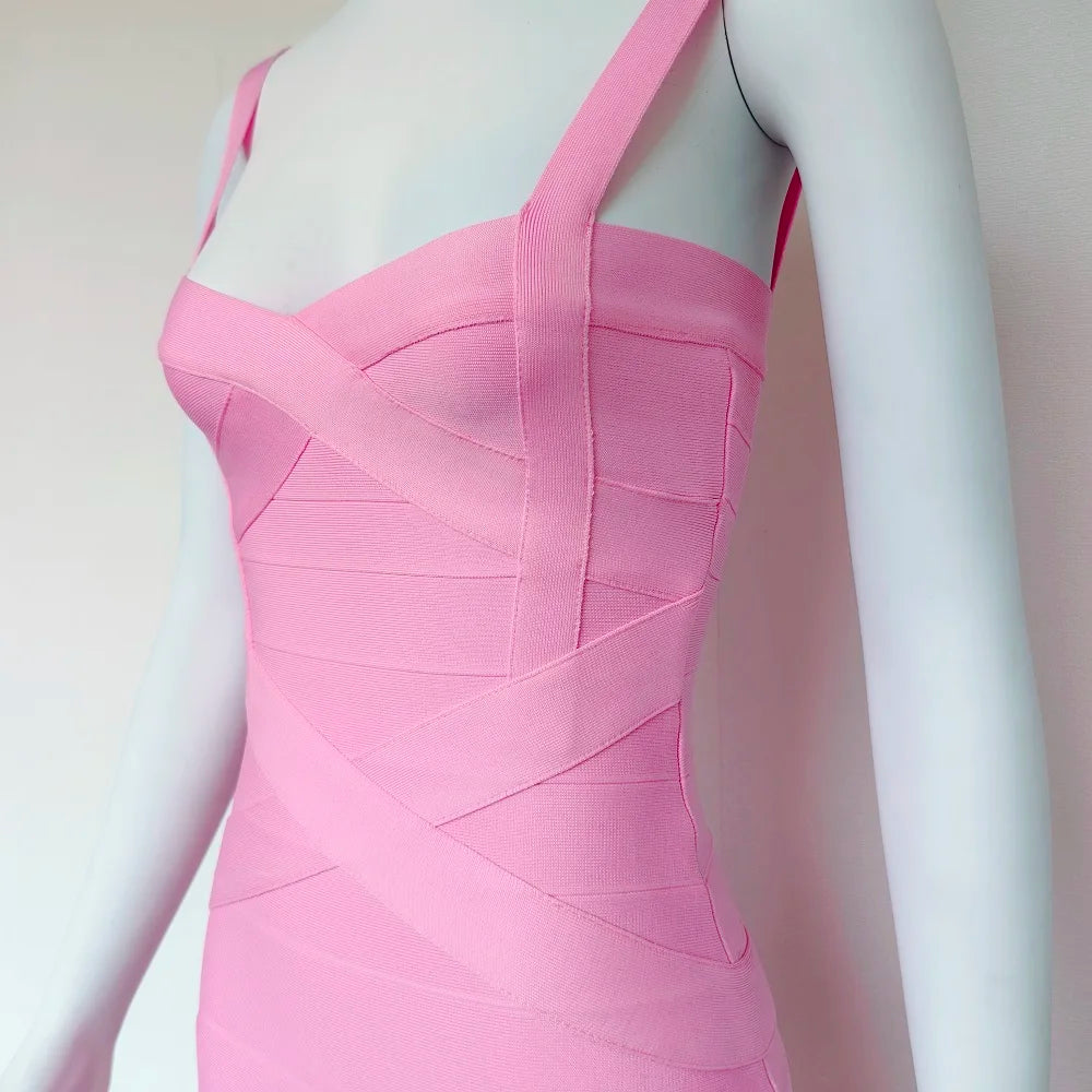 Beaukey Luxury Vintage Midi Bodycon Dress Limited