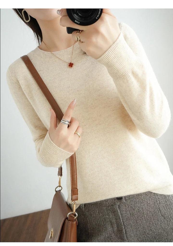 Exclusive Women 100 Pure Cashmere Crew Neck