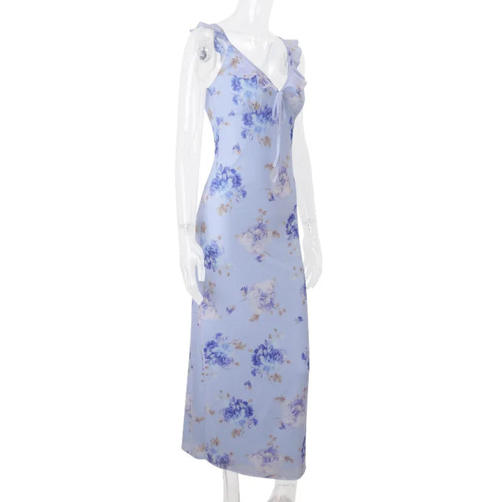 Exclusive Cryptographic Floral Maxi Dress With