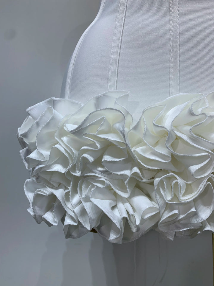 Exquisite Strapless Floral Cocktail Dress