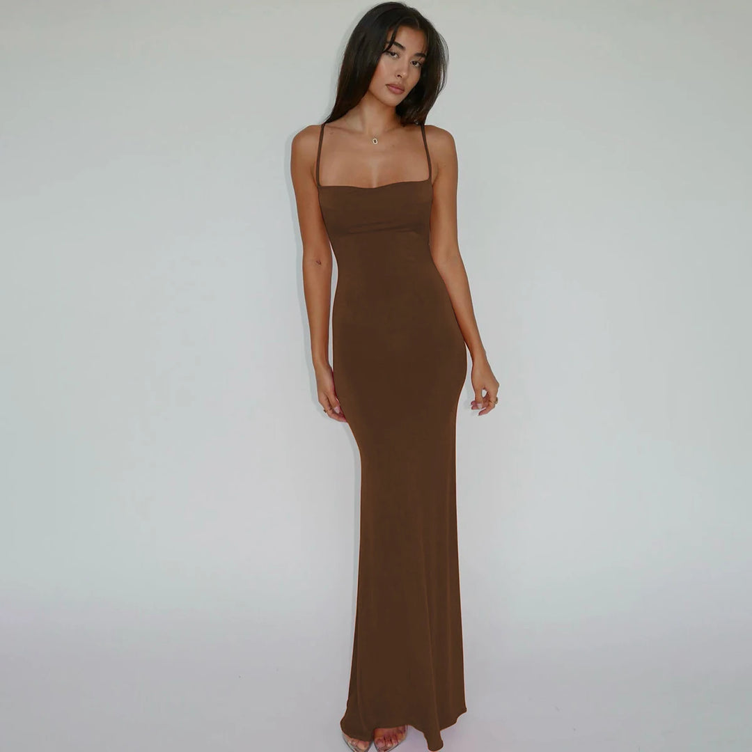 Lux Y2K Knit Maxi Dress Premium Fit