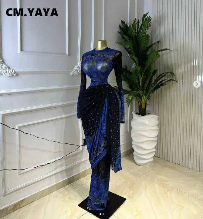 CMYAYA Tie Dye Ruched Midi Dress For Women Party