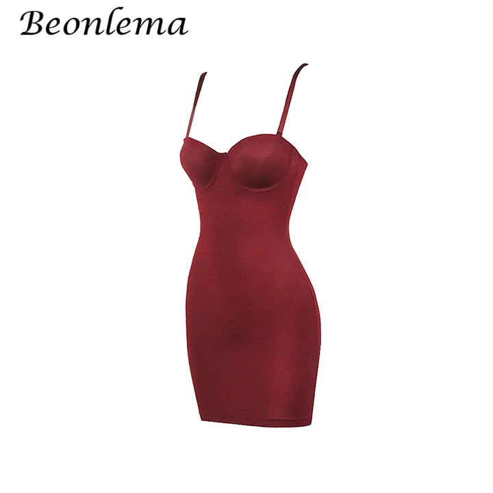 Backless Bodycon Mini Dress High Waist Clubwear
