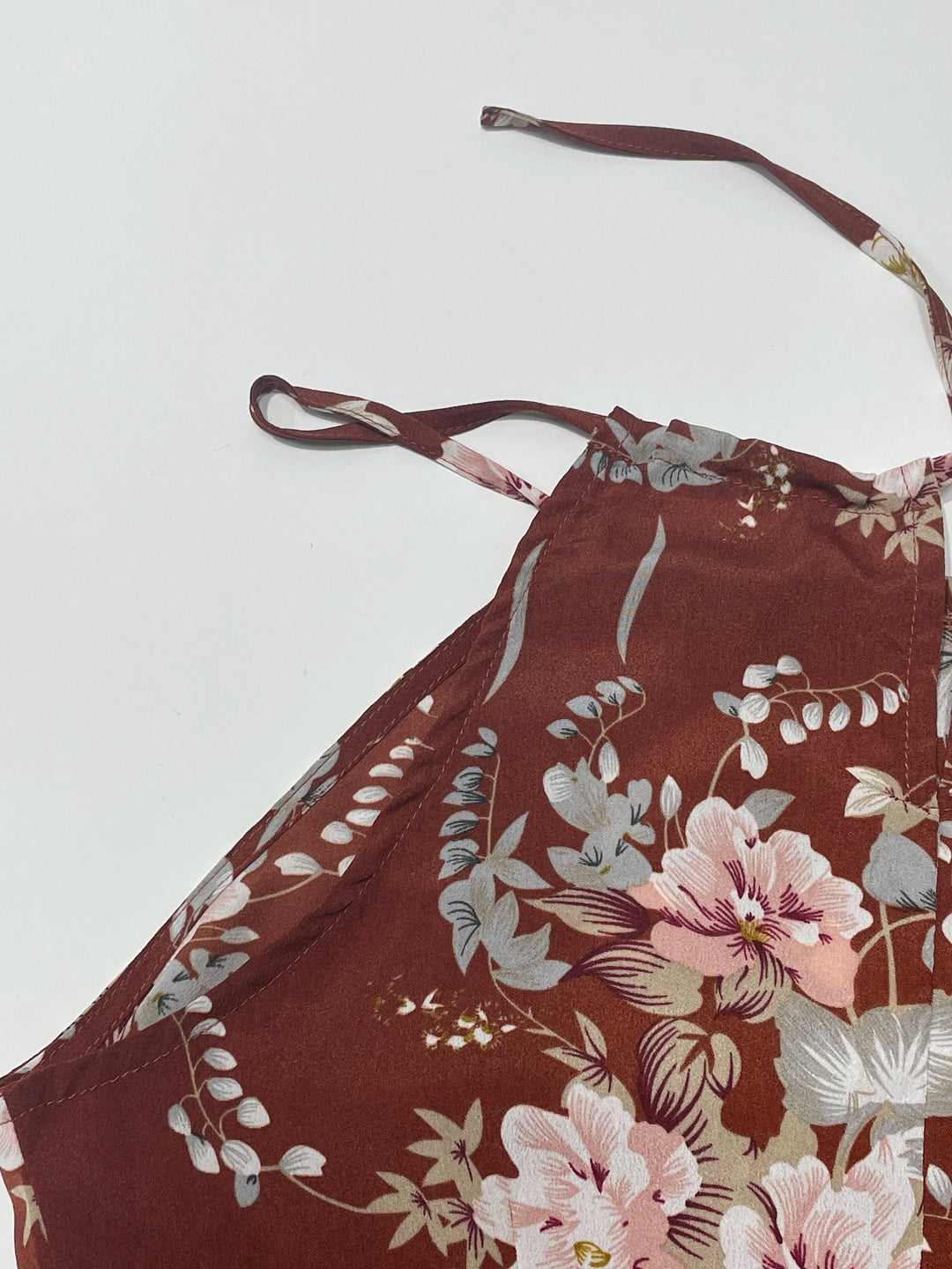 Elegant Floral Print Maxi Dress With High Slit