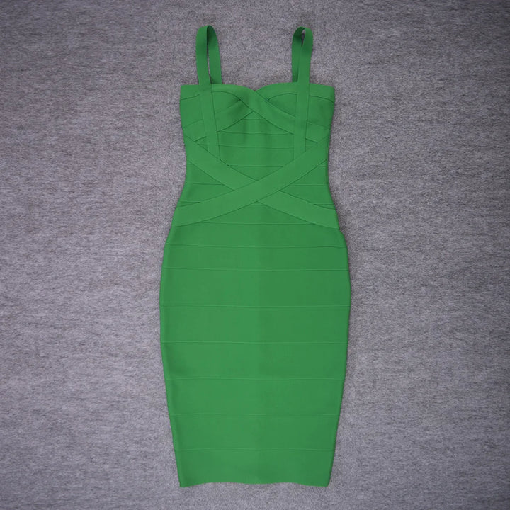 Beaukey Luxury Vintage Midi Bodycon Dress Limited