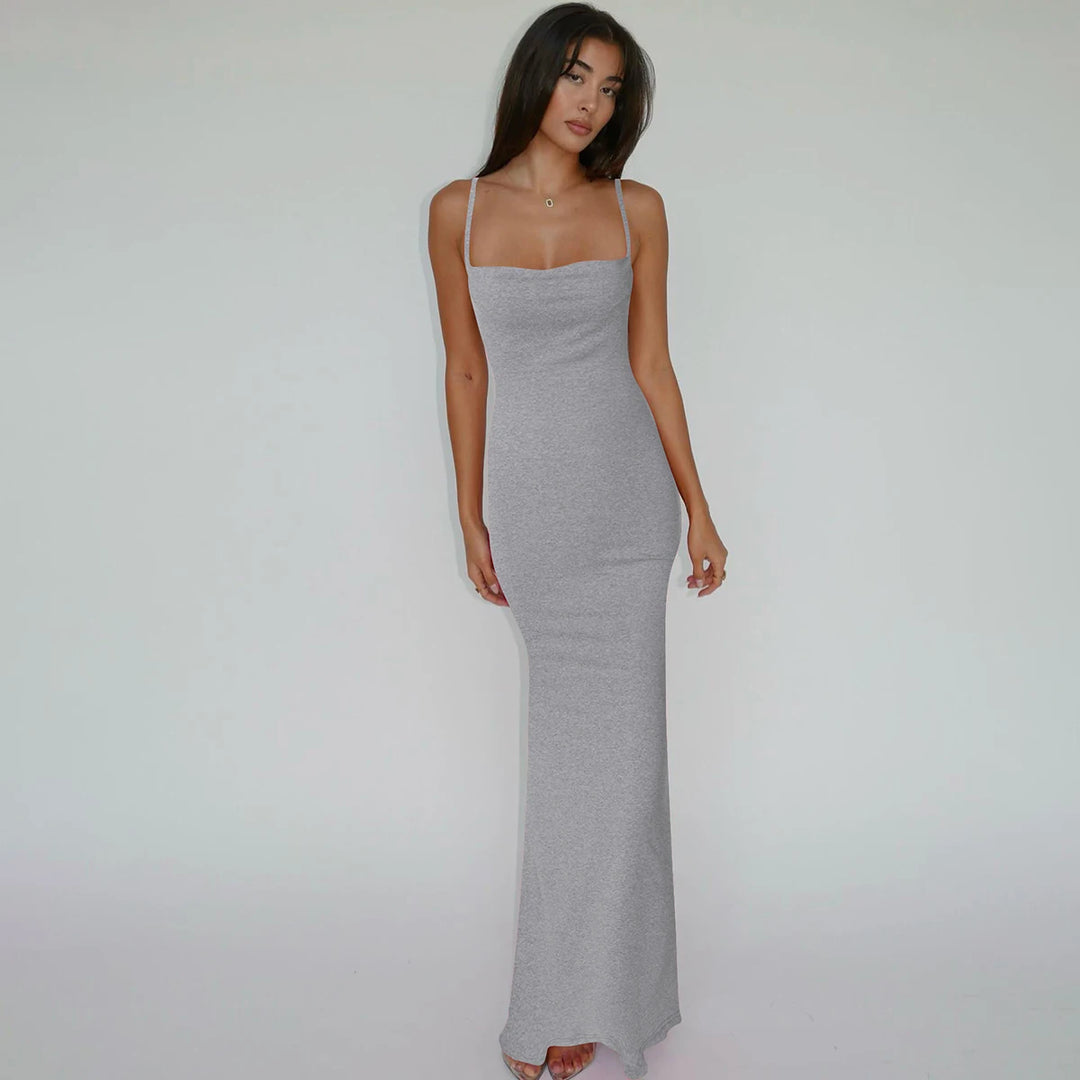 Lux Y2K Knit Maxi Dress Premium Fit