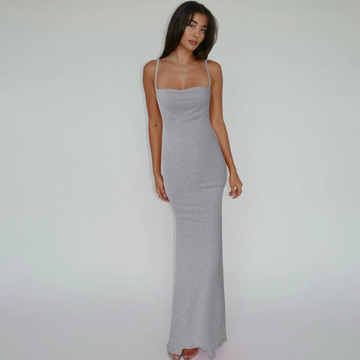 Lux Y2K Knit Maxi Dress Premium Fit