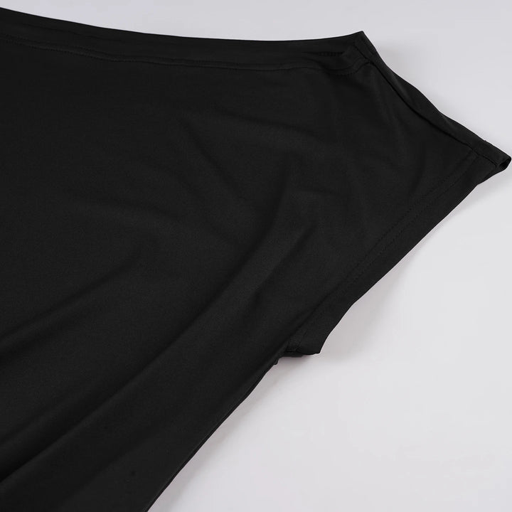 Stylish Women One Shoulder Bat Sleeve Wrap Bodycon