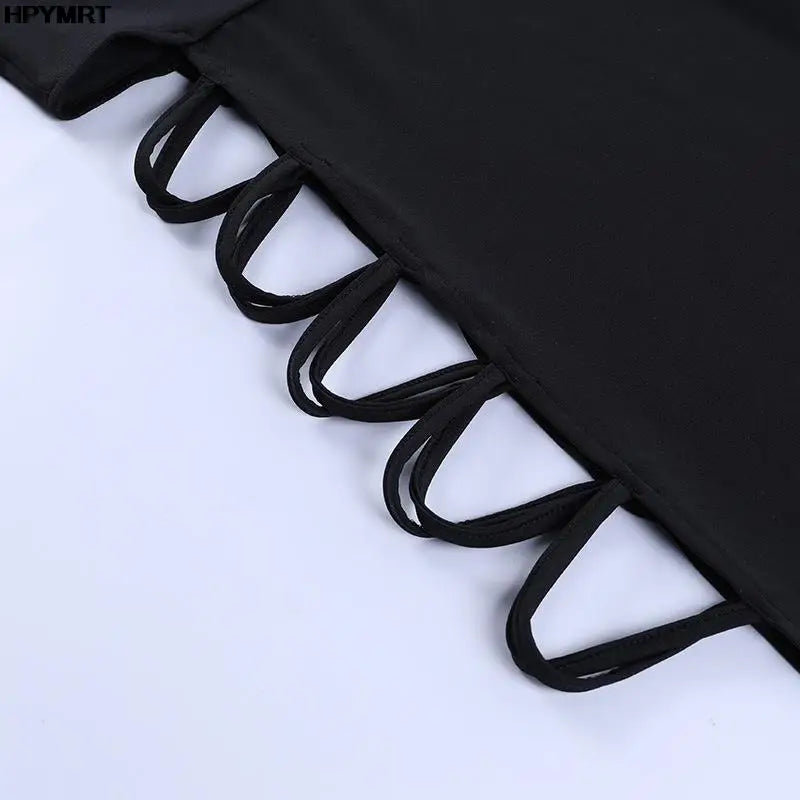 Elegant Strapless Black Bodycon Maxi Evening Dress