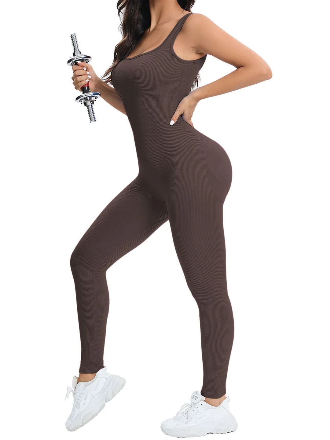 Seamless Ribbed Jumpsuit For Women. Feel Good Now