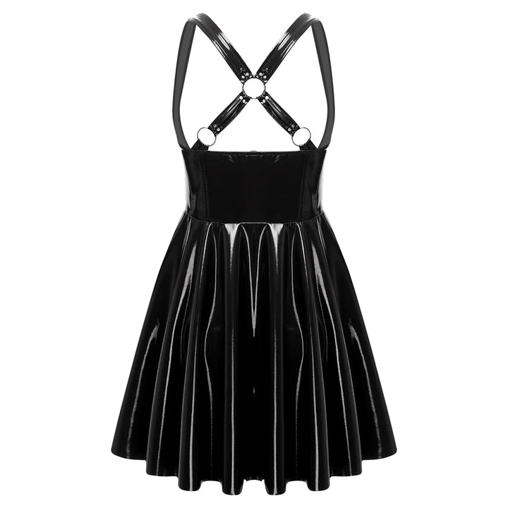 Premium High Gloss Wet Look Latex Evening Dress
