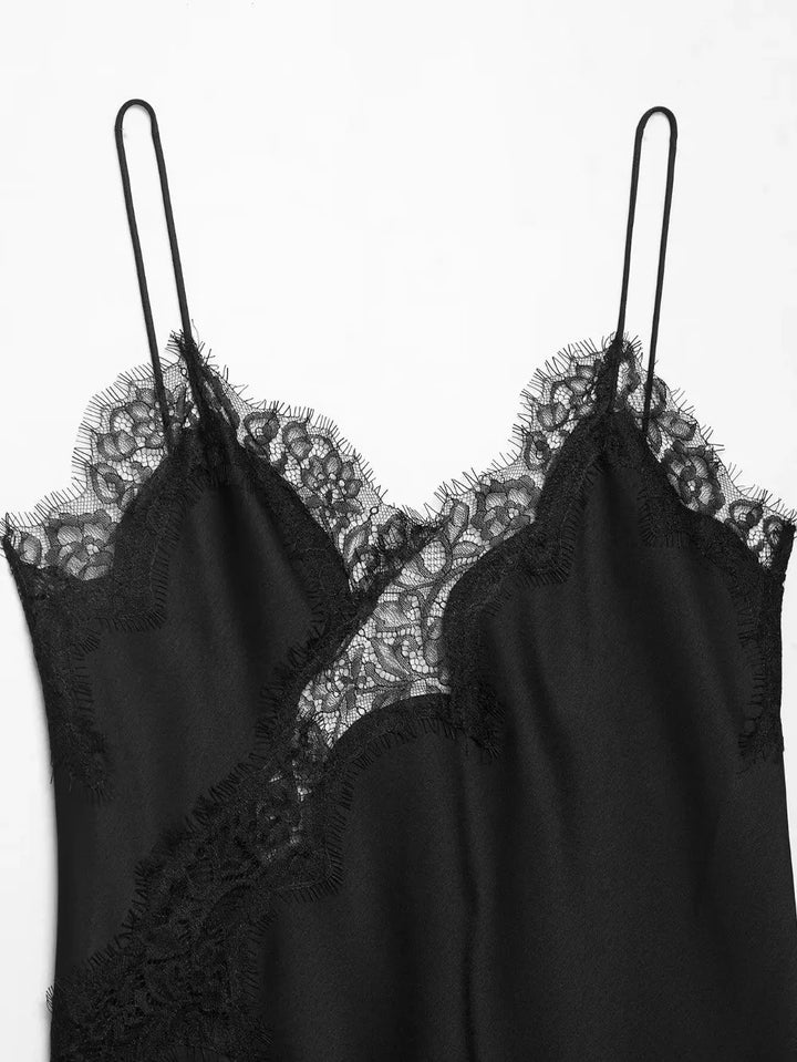 V Neck Asymmetrical Lace Camisole For A Chic