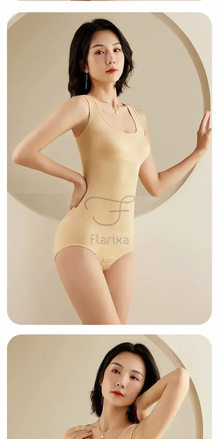 Flarixa Plus Size Seamless Shapewear Corset Waist Trainer