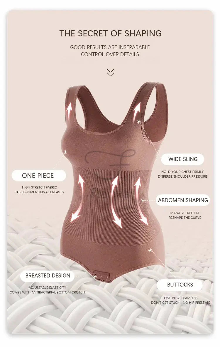 Flarixa Plus Size Seamless Shapewear Corset Waist Trainer