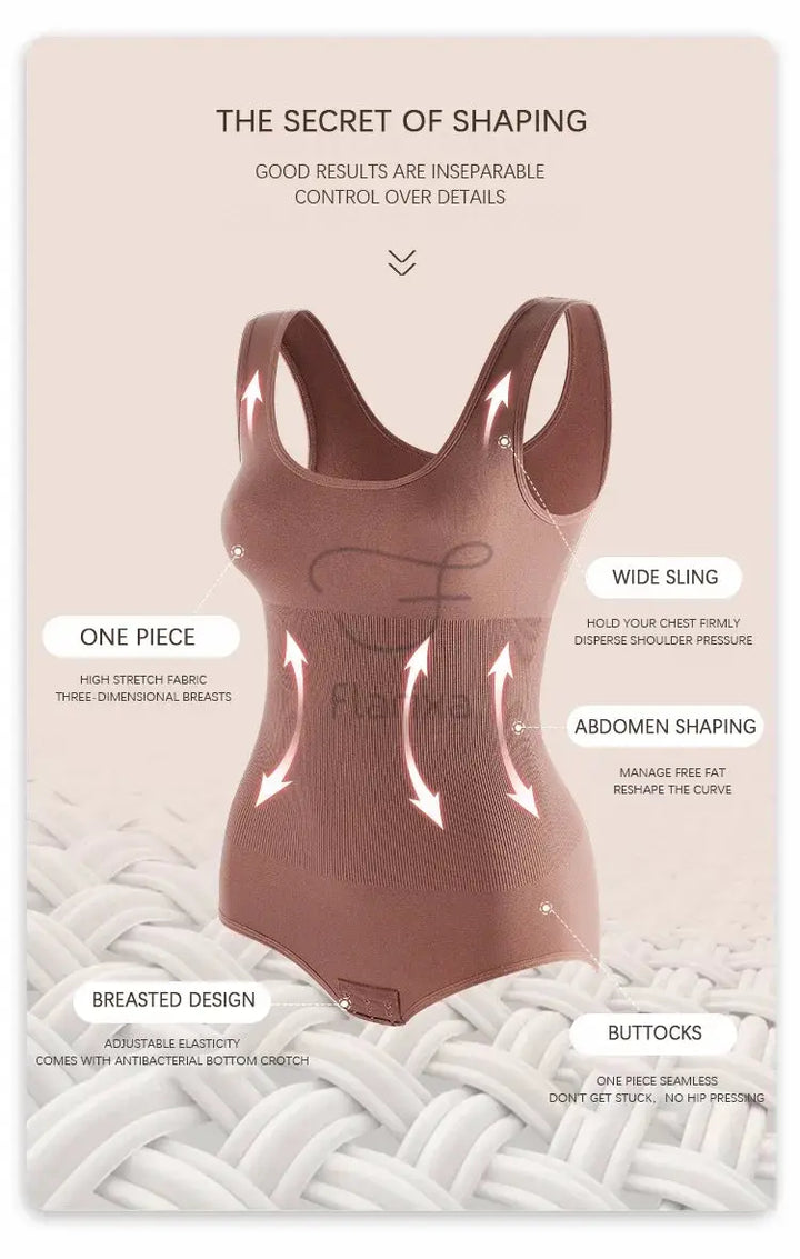 Flarixa Plus Size Seamless Shapewear Corset Waist Trainer