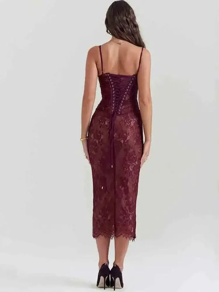 Avrilyaan Lace Bodycon Dress for Sophisticated Evening Wear