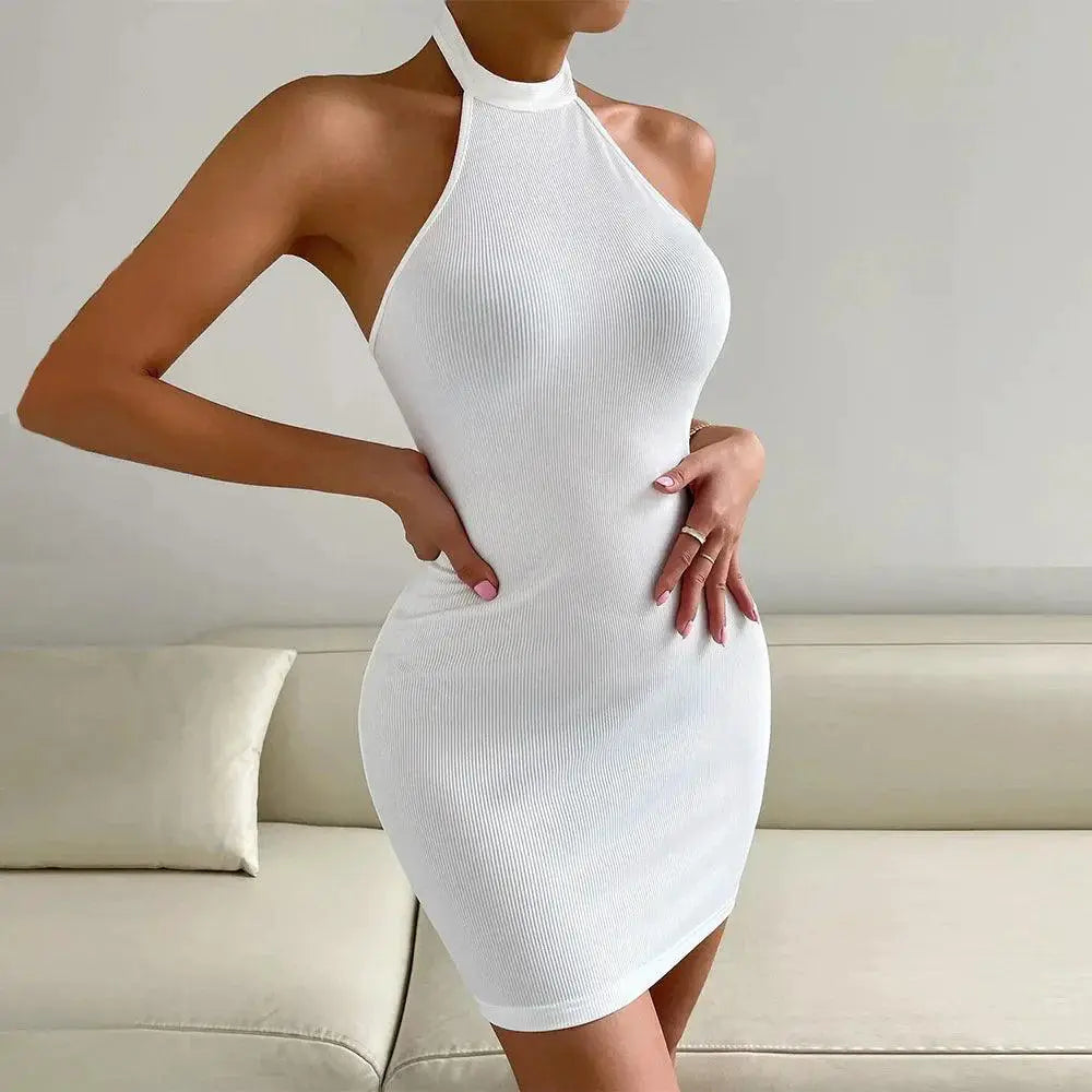 Black Backless Nightclub Bodycon Dress Sleek And Sexy Look