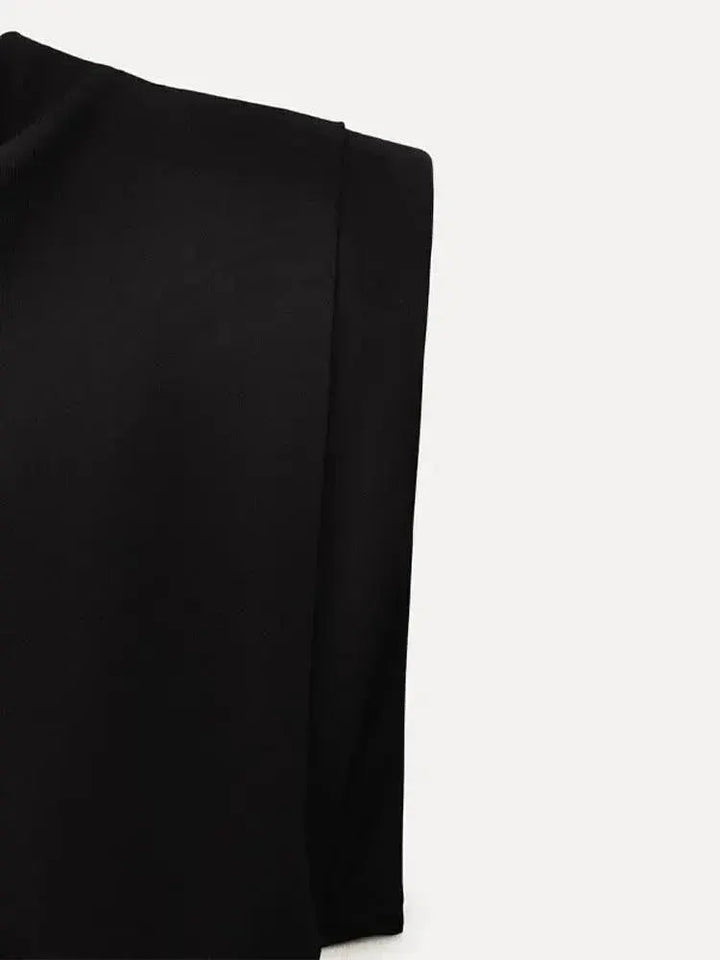 Black Bodycon Midi Dress Elegant Style For Women Chic
