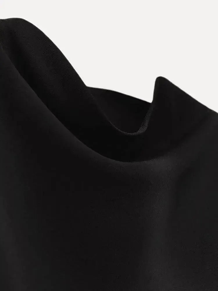 Black Bodycon Midi Dress Elegant Style For Women Chic