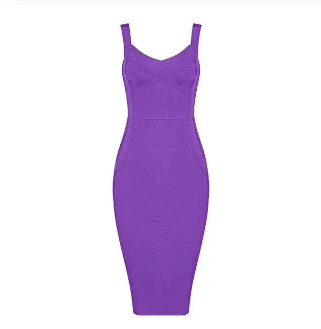 Bodycon Bandage Dress Elegant Evening Vestidos Fit
