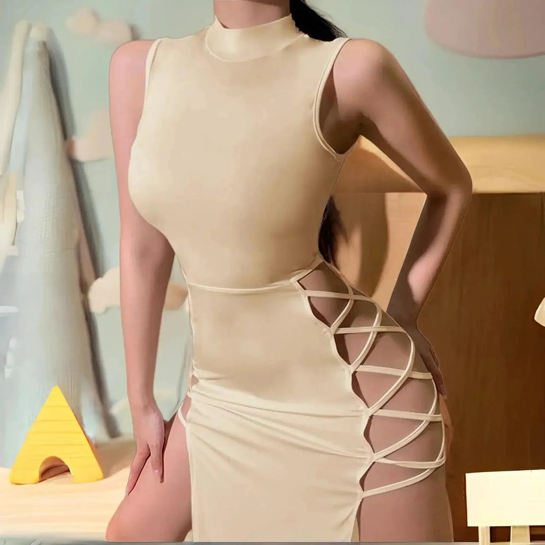 Criss Cross Bodycon Dress Sophisticated Elegance for Women