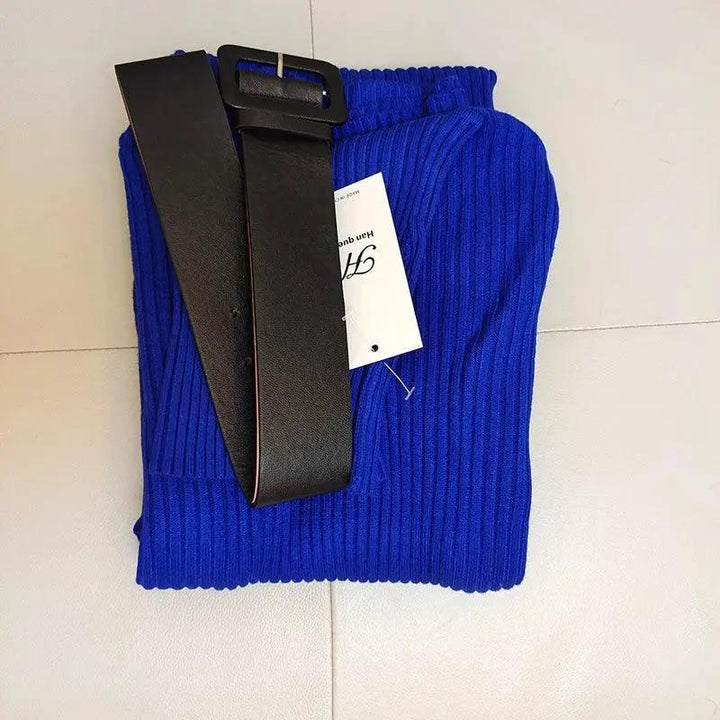 H Han Queen Bodycon Knit Dress Chic Winter Party Attire