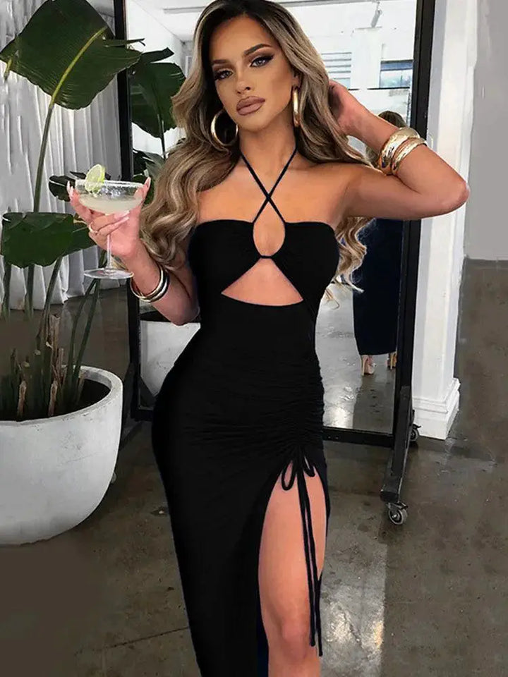 Sexy Backless Bodycon Dress Night Club Elegance Style