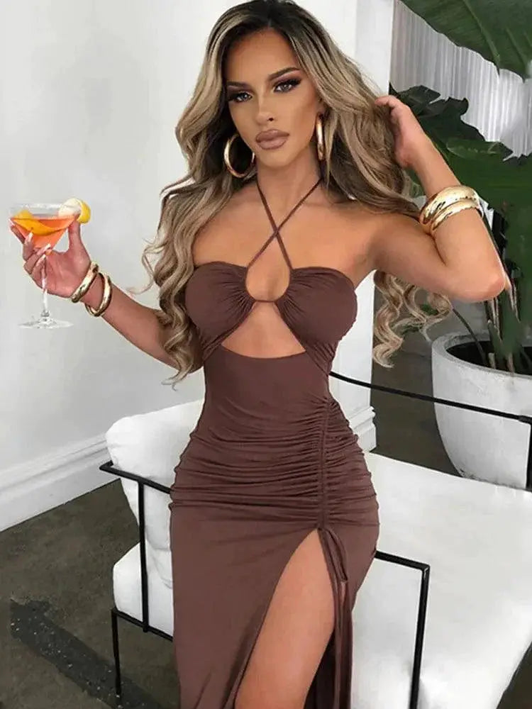 Sexy Backless Bodycon Dress Night Club Elegance Style