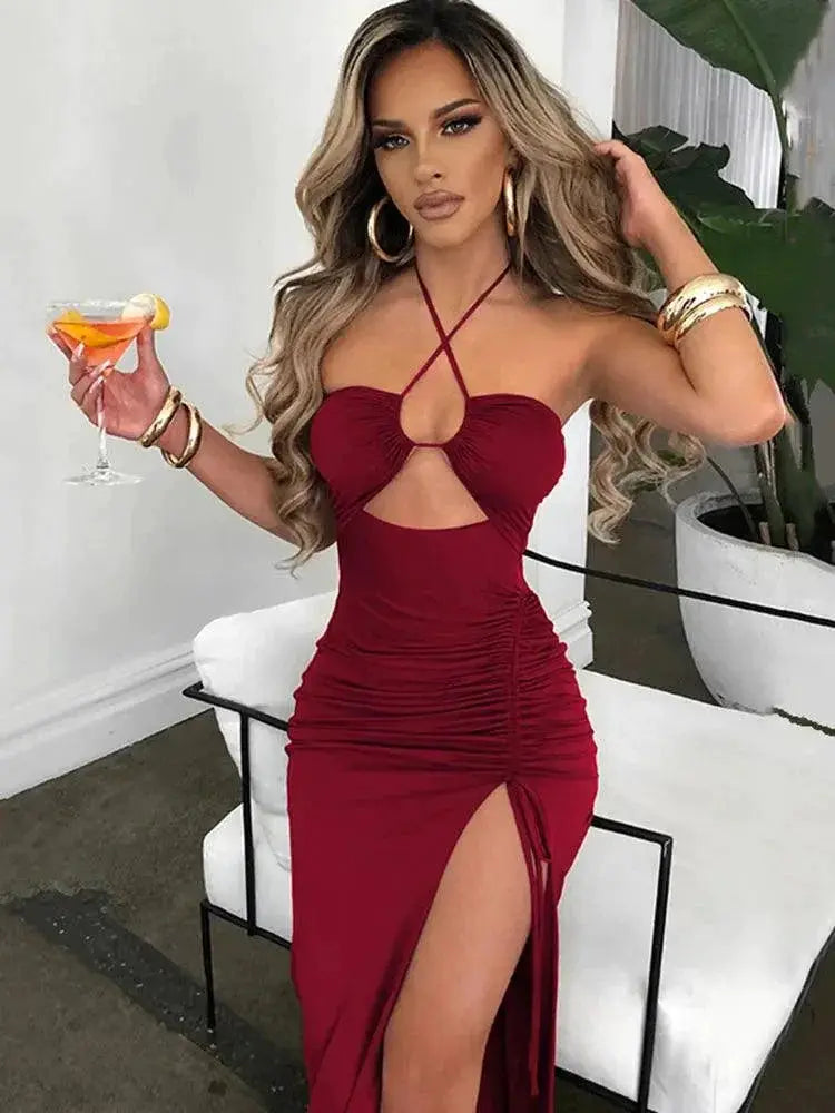 Sexy Backless Bodycon Dress Night Club Elegance Style