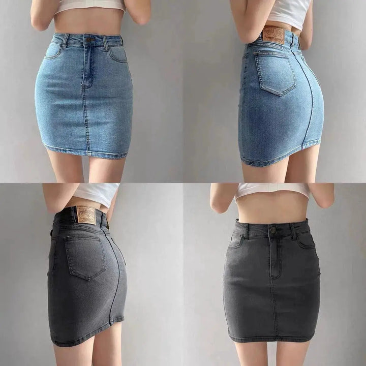 Denim Bodycon Dress Korean Style Elegance And Flattery