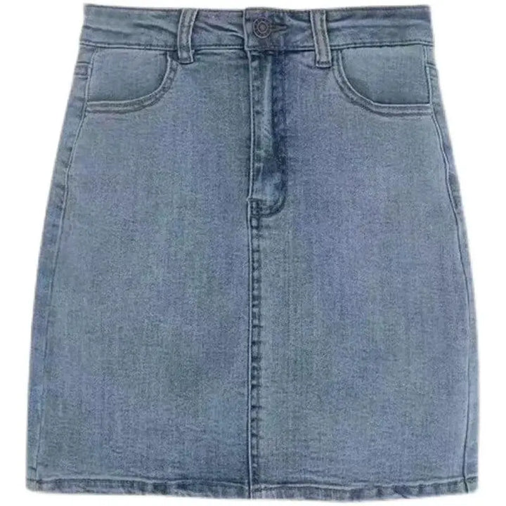 Denim Bodycon Dress Korean Style Elegance And Flattery