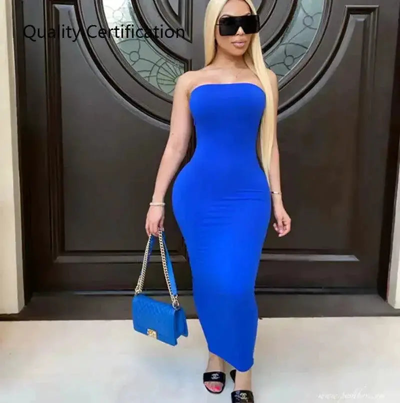 Elegant Off Shoulder Maxi Dress For Women Summer Chic