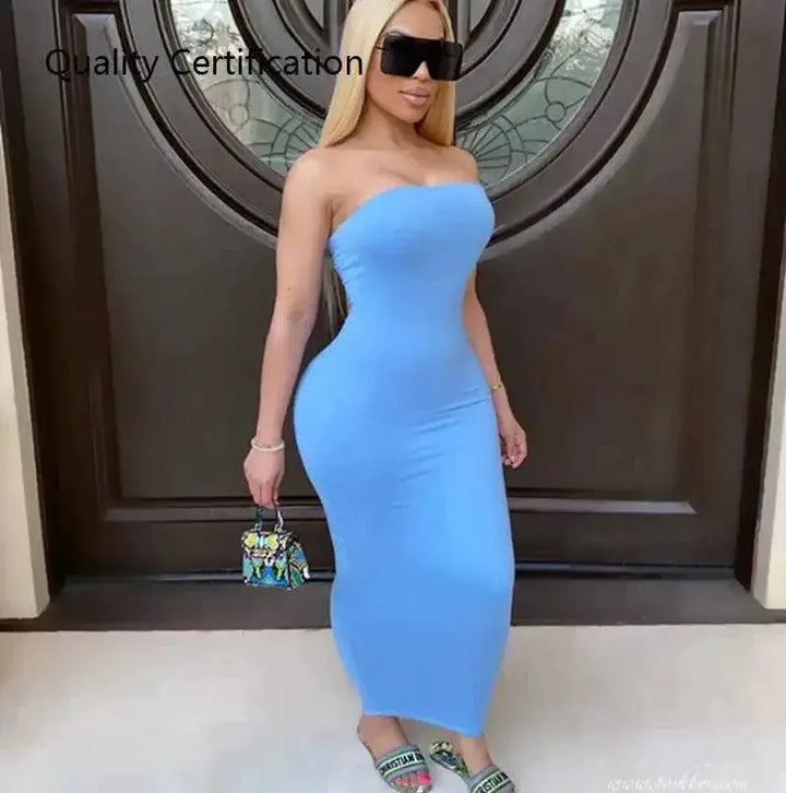 Elegant Off Shoulder Maxi Dress For Women Summer Chic