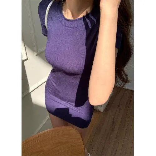 Retro Chic Bodycon Dress Vintage Style Summer Fashion