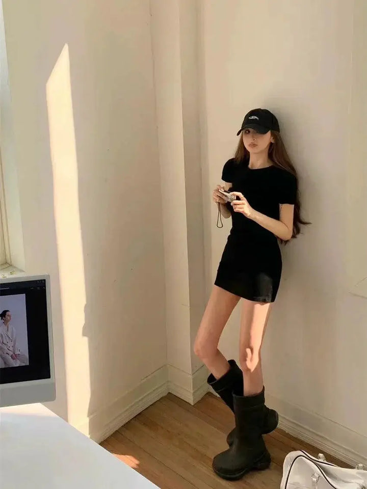 Retro Chic Bodycon Dress Vintage Style Summer Fashion