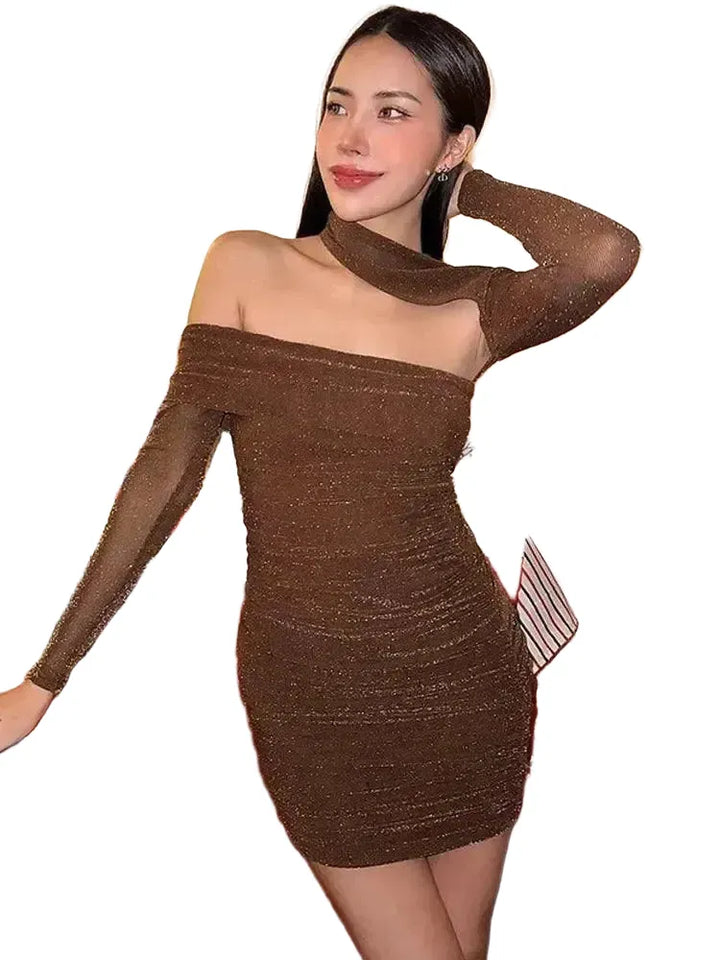 Seductive Off Shoulder Dress Chic Glamorous Appeal Now