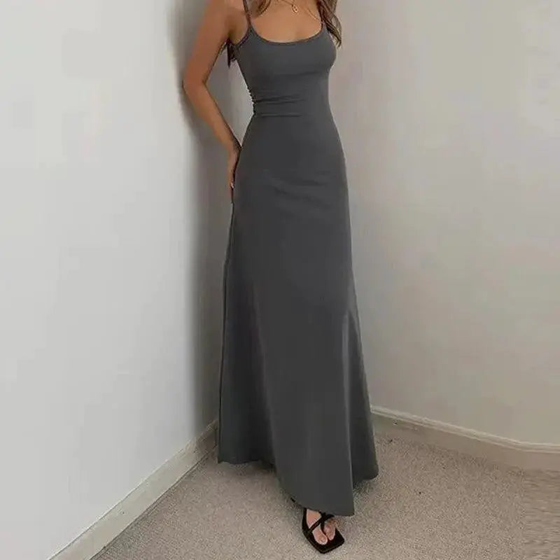 Slim Backless Bodycon Beach Dress Elegant Womens Party Wear