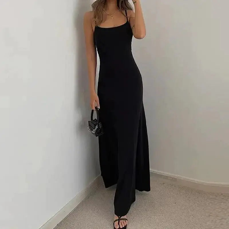 Slim Backless Bodycon Beach Dress Elegant Womens Party Wear