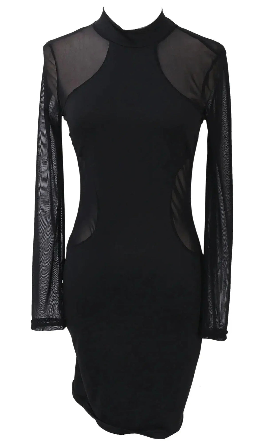 Sultry Sheath Sexy Transparent Sleeve Cocktail Dress