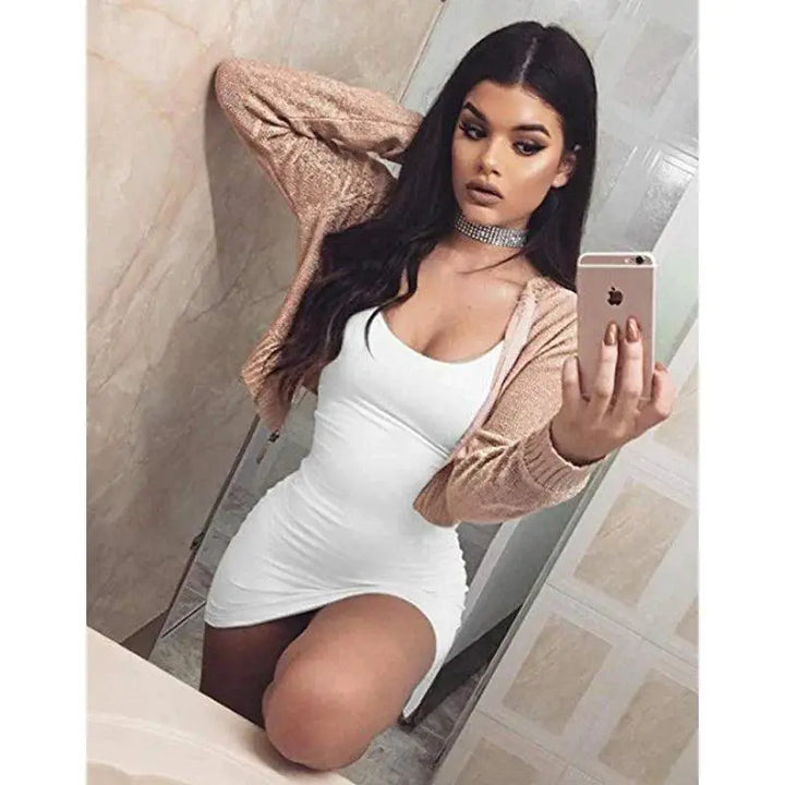 Summer Chic Backless Bodycon Dress for Club Nights