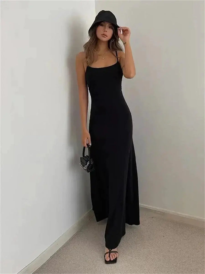 Summer Chic RibbonFish Halter Bodycon Dress Comfort