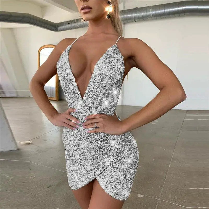 Summer Party Dress Spaghetti Strap Bodycon Silhouette Chic