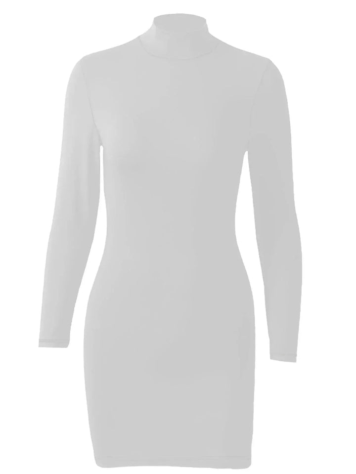 Chic Turtleneck Bodycon Dress for Sophisticated Women
